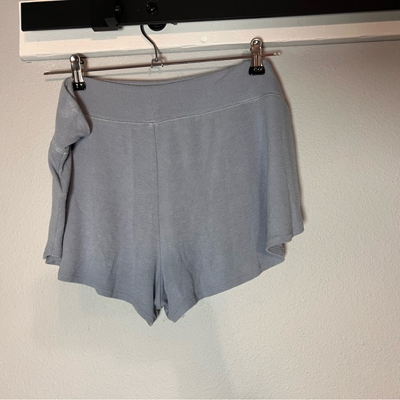 Athleta Well Rested Rib Sleep Short Size Large Blue Ribbed Soft - Picture 5 of 9